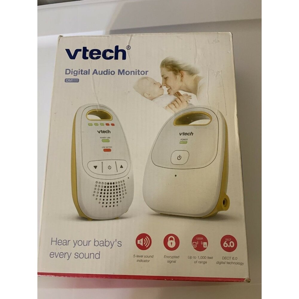 VTech, DM111 Audio Baby Monitor with‎ up to 1,000 ft of Range,Belt Clip,Yellow